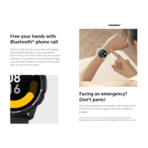 Xiaomi Watch S1 Active, 1.43 AMOLED Display, 117 Fitness Modes, 19  Professional Modes, 200+ Watch Faces, Exquisite Metal Bezel, Dual-Band GPS,  12 Days of Battery Life, Bluetooth Phone Call, Black 