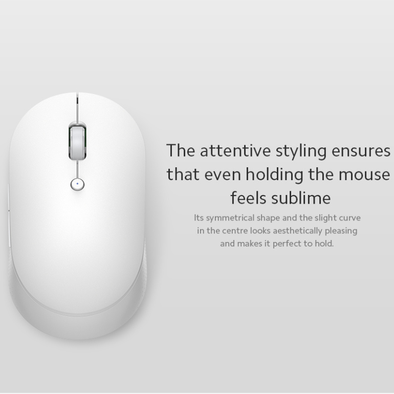  Mi Dual Mode Wireless Mouse Silent Edition (White) : Electronics